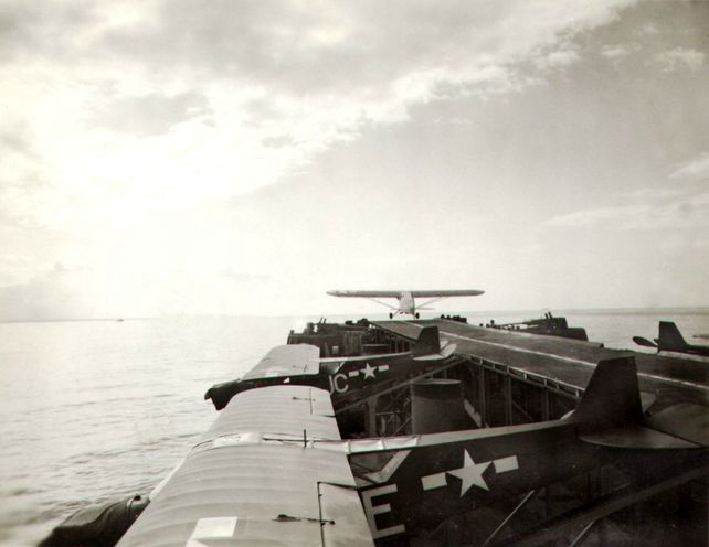 Piper taking off from lst